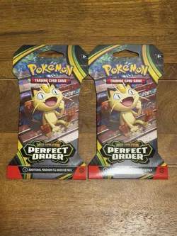 Pokemon TCG Mega Evolution Perfect Order 8 Sleeved Sealed Booster Packs - Image 5