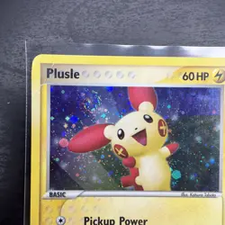 Plusle 6/12 - EX Trainer Kit 2 - Holo Rare Galaxy SWIRL Vintage 2006 Pokemon 🍭 - Image 2