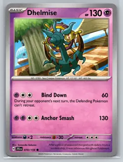 Dhelmise 070/159 Journey Together Psychic-Type Pokemon TCG Anchor Smash - Image 1