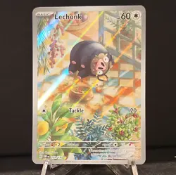 Lechonk 209/197 Illustration Rare Obsidian Flames Pokemon NM b5 - Image 1