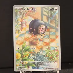 Lechonk 209/197 Illustration Rare Obsidian Flames Pokemon NM b5 - Image 2