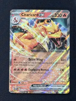 Pokemon Charizard ex 006/165 Holo Scarlet & Violet 151 EX Double Rare - Image 1