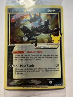 Pokemon Greninja SWSH144 Gold Star Celebrations Promo SEALED 🌀Swirl🌀 M/NM - Image 1