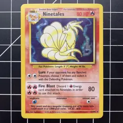 Ninetales 12/102 Holo Base Set Rare Pokemon TCG LP/MP - Image 1