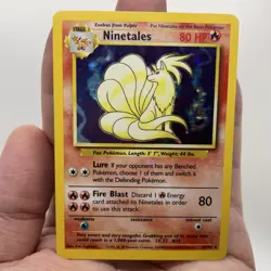 Ninetales 12/102 Holo Base Set Rare Pokemon TCG LP/MP - Image 3