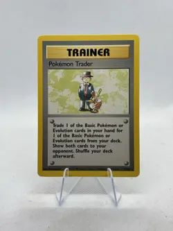 Pokemon Trader 77/102 Base Set Unlimited 1999 WOTC Trainer Card M/NM - Image 1