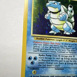 Blastoise 2/102 Base Set Holo Rare Stage 2 100 HP English 1999 Sugimori - Image 3