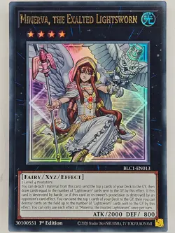 Yu Gi Oh - BLC1-EN013 Minerva, The Exalted Lightsworn - Gold Ultra Rare - Image 1