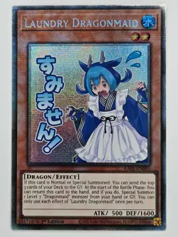 YuGiOh Rarity V 5 RA05-EN095 Laundry Dragonmaid Starlight Rare - Image 1