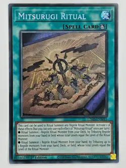 YuGiOh - L26D-ENM15 Mitsurugi Ritual - Secret Rare - Image 1