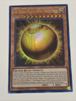 Yugioh The Winged Dragon of Ra Sphere Mode x 3 - 1st Ultra Rare NM - Free Holo A - Image 3
