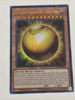Yugioh The Winged Dragon of Ra Sphere Mode x 3 - 1st Ultra Rare NM - Free Holo A - Image 4