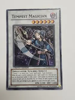 Yu-Gi-Oh! Tempest Magician - SOVR-ENSE1 - Super Rare Limited Edition - Image 1