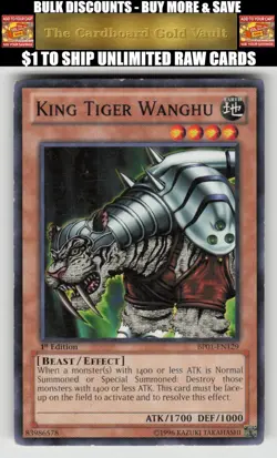 Yugioh Battle Pack: Epic Dawn #BP01-EN129 King Tiger Wanghu - Image 1