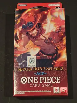 One Piece Card Game Special Don!! Set Vol. 2 Ace English OP08 2 x packs total - Image 1