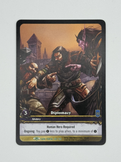 World of Warcraft TCG Dark Portal 128/319 Extended Art Diplomacy - Image 1