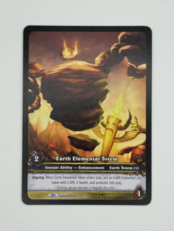 World of Warcraft TCG Dark Portal 92/319 Extended Art Earth Elemental Totem - Image 1
