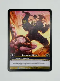 World of Warcraft TCG Betrayer 120/264 Extended Art Deafening Shout - Image 1