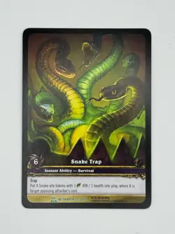 World of Warcraft TCG Betrayer 55/264 Extended Art Snake Trap - Image 1