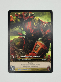 World of Warcraft TCG Illidan 163/252 Extended Art Overlord Or’barokh - Image 1