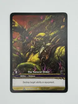 World of Warcraft TCG Betrayer 43/264 Extended Art The Natural Order - Image 1