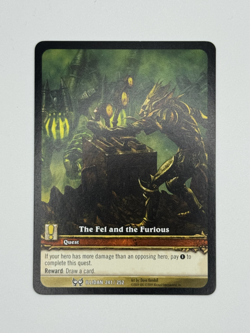 World of Warcraft TCG Illidan 241/252 Extended Art The Fel and the Furious - Image 1