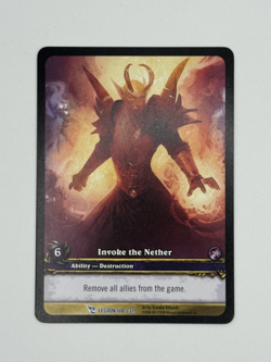 World of Warcraft TCG Legion 108/319 Extended Art Invoke the Nether - Image 1