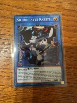 Yugioh 2025 Mega-Pack: Silhouhatte Rabbit MP25-EN090 Prismatic Secret Rare NM - Image 1