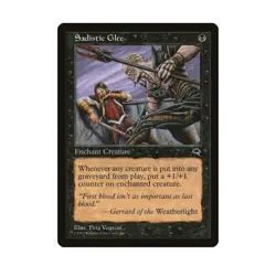 Sadistic Glee MTG Tempest Common LP Lightly Played Single Card - Image 1