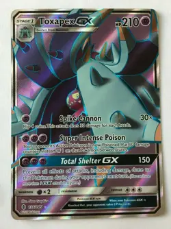 Toxapex GX 136/145 SM Guardians Rising Set FULL ART Pokemon Card - Pack Fresh - Image 1