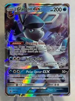 Glaceon GX SM147 - Black Star Promo - Ultra Rare Holo Pokemon Card - Image 1