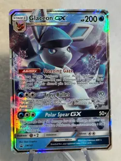 Glaceon GX SM147 - Black Star Promo - Ultra Rare Holo Pokemon Card - Image 2