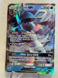 Glaceon GX SM147 - Black Star Promo - Ultra Rare Holo Pokemon Card - Image 3