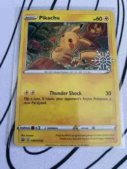 Pikachu - (Holiday Calendar) SWSH153 SWSH: Sword & Shield Promo Cards Holo - Image 1