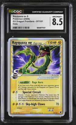 CGC 8.5 Rayquaza ex 2006 EX Dragon Frontiers 97/101 Holo Pokemon Card - Image 1