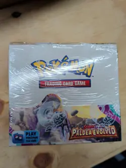 Pokemon TCG Scarlet & Violet Paldea Evolved Booster Box, 36 Packs, Sealed - Image 1