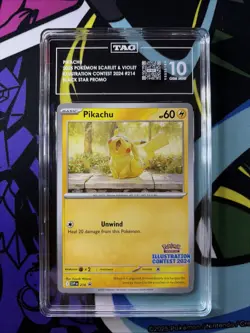 2025 Pokemon -Pikachu - 214 (Illustration Contest 2024) 214 SV PROMO- TAG 10 - Image 1