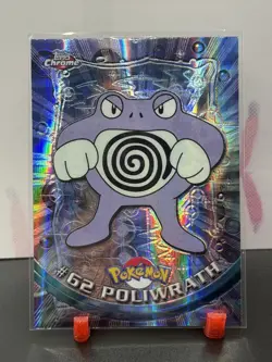2000 Topps Chrome Pokemon Poliwrath #62 Spectra Series 1 NM - Image 1