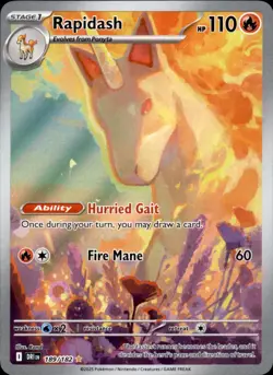 Rapidash 189/182 Holo - Pokemon SV10: Destined Rivals - NM - Image 1