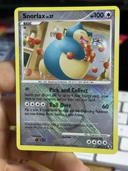 Snorlax 33/111 Rising Rivals 2009 Rare Cross Holo Pokemon League Pokemon Card - Image 3