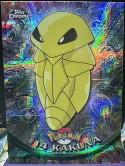 2000 TOPPS CHROME POKEMON #14 KAKUNA TEKNO - Image 1