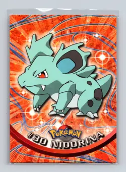 Nidorina #30 Blue Logo - 1999 Pokemon Topps TV Animation Series 1 LP - Image 1
