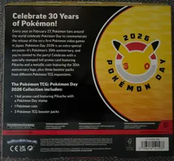 SEALED - POKEMON DAY 2026 COLLECTION Feat. Pikachu Promo & 30th Anniversary Coin - Image 2