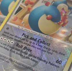 Snorlax 33/111 Rising Rivals Crosshatch Pokemon League Promo Card LP - Image 3
