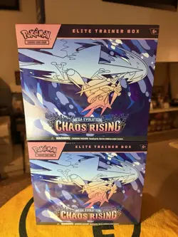Pokemon TCG: Mega Evolution Chaos Rising Elite Trainer Box ETB 2 SEALED Boxes! - Image 1