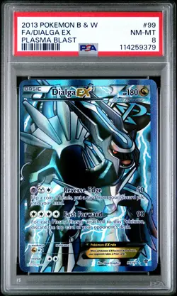 2013 POKEMON BW PLASMA BLAST DIALGA #99 ULTRA RARE PSA 8 NM #114259379 - Image 1