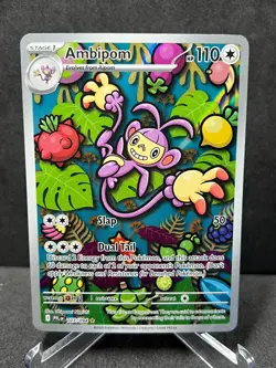 Ambipom 107/094 Pokemon Phantasmal Flames Illustration Rare Near Mint - Image 1