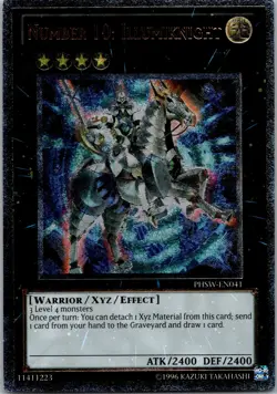 Yugioh Number 10: Illumiknight PHSW-EN041 Ultimate Rare NM - Image 1