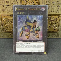 Yugioh Number 34: Terror-Byte GENF-EN041 1st Edition Ultimate Rare LP - Image 1
