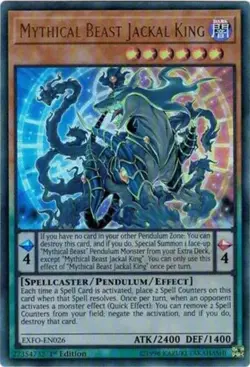 Mythical Beast Jackal King 1st Edition Ultra Rare Extreme Force EXFO-EN026 LP - Image 1